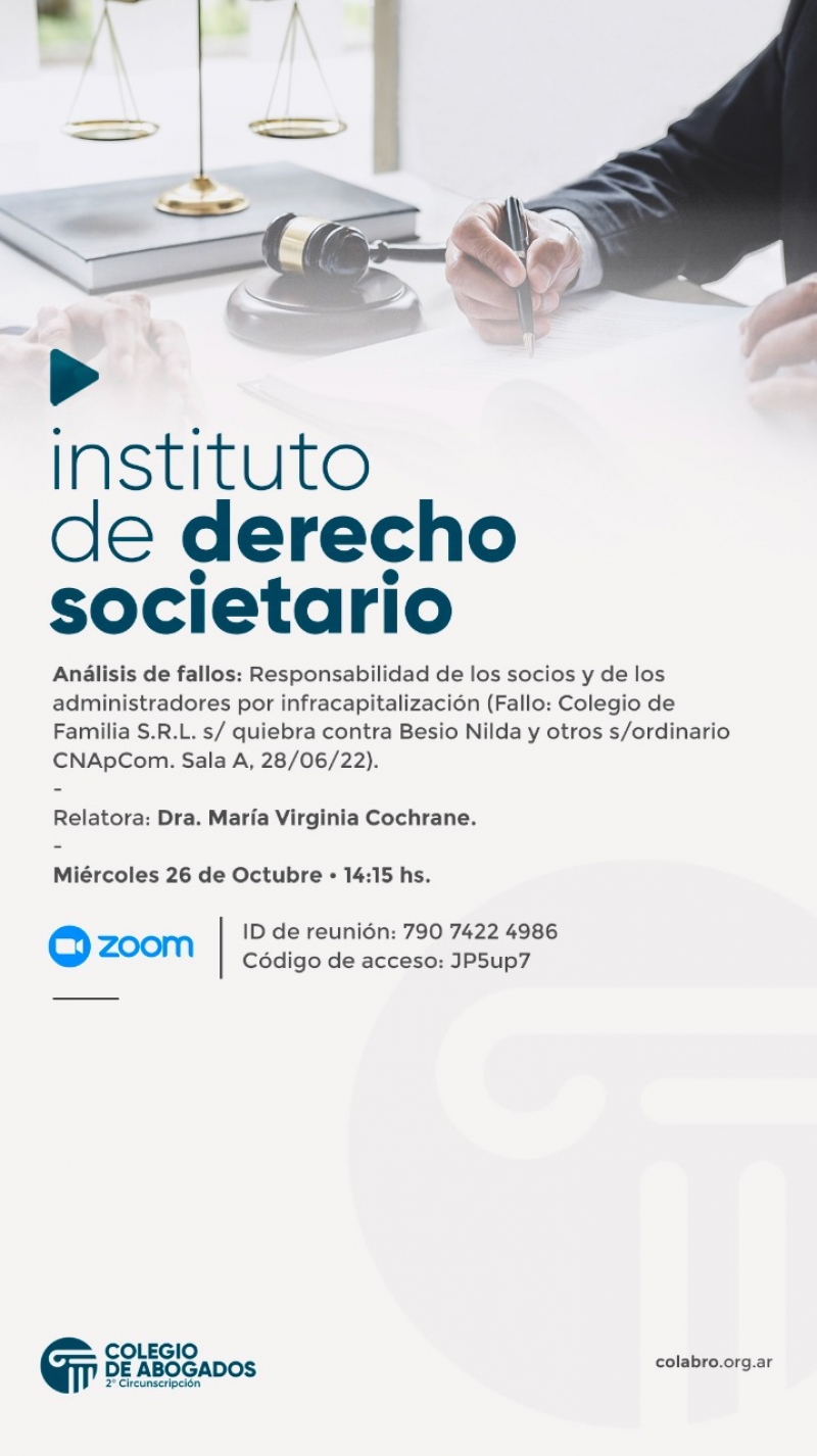 Análisis de fallos: Responsabilidad de los socios y de los administradores por infracapitalización - 26/10/2022